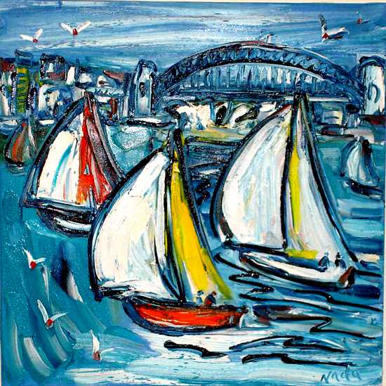 Sailing 50cm x 50cm