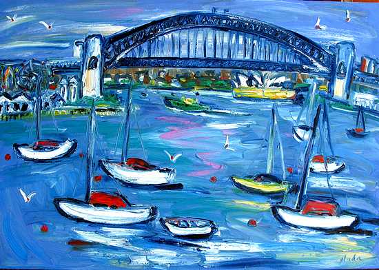 Sydney Harbour 76cm x 1m