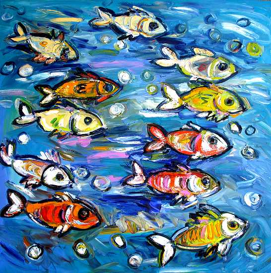 Fish II - 1.3m x 1.3m