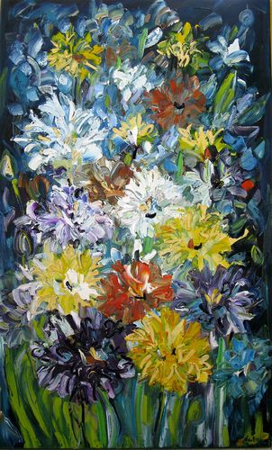 Agapanthas 2  1.5m x 90cm