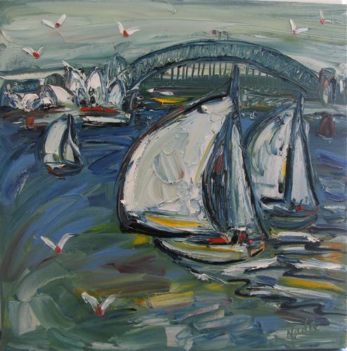 Sydney Sails 46cm x 46cm