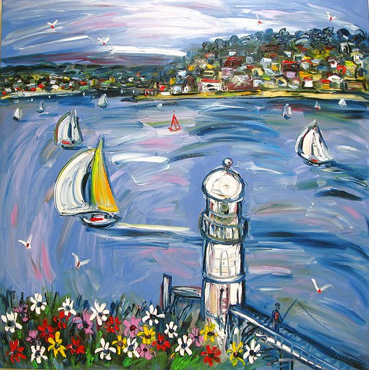 Bradleys Head Lighthouse 1.1m x 1.1m