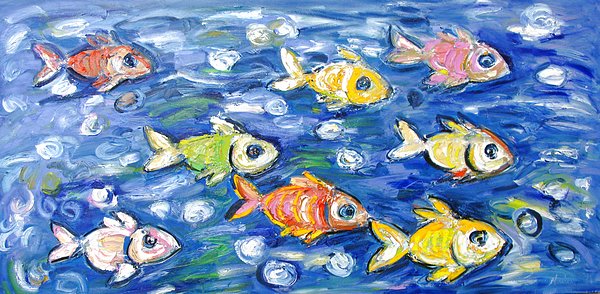 Colourful Fish 1.5m x 90cm