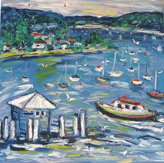 Palm Beach Ferry 80cm x 80cm
