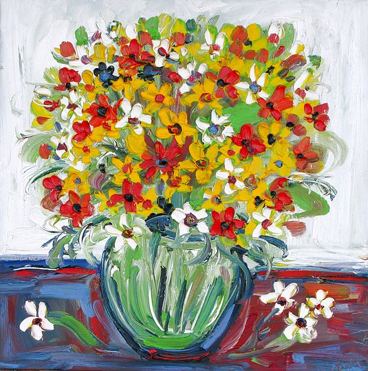 Spring Daisy Bouquet 50cm x 50cm
