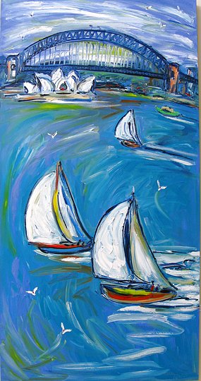 Sydney Harbour Tall 2m x 1m