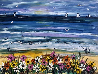Spring Beach 120cm x 100cm