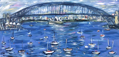 Sydney Harbour 250cm x 120cm